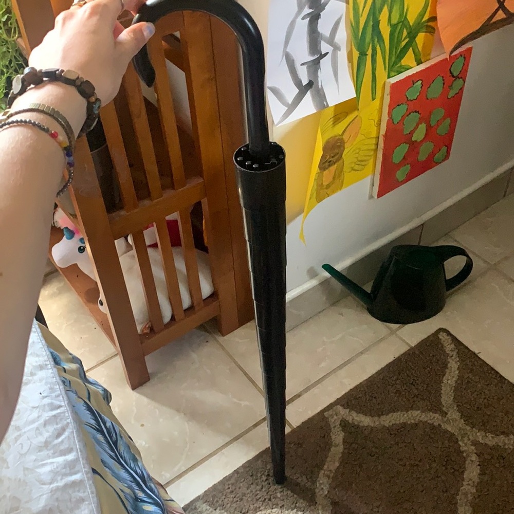 Durable black umbrella